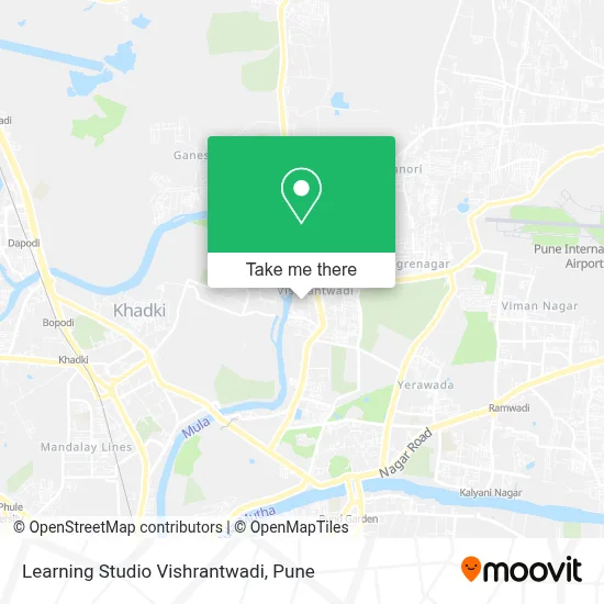 Learning Studio Vishrantwadi map