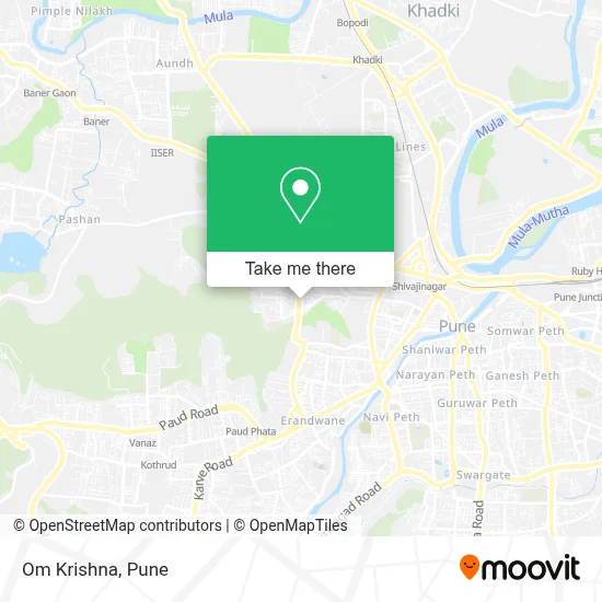 Om Krishna map