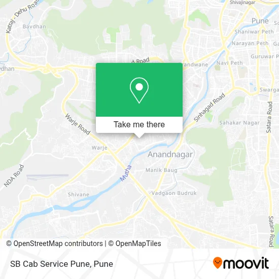 SB Cab Service Pune map
