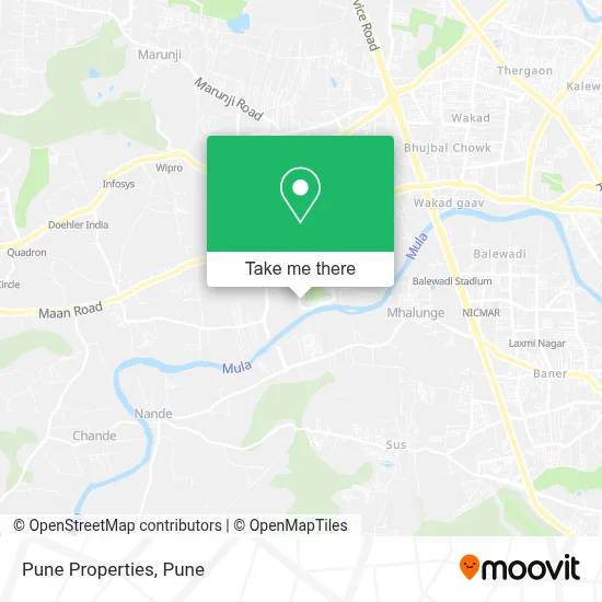 Pune Properties map