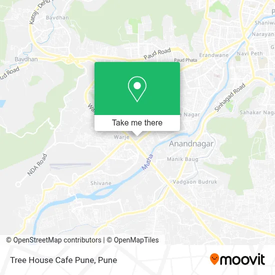 Tree House Cafe Pune map