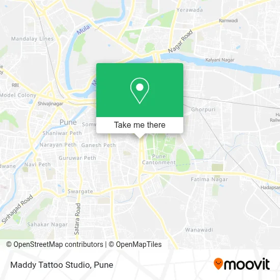 Maddy Tattoo Studio map