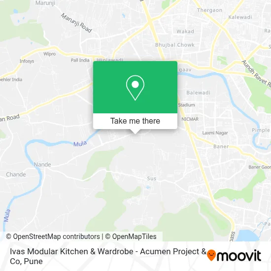 Ivas Modular Kitchen & Wardrobe - Acumen Project & Co map