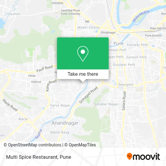 Multi Spice Restaurant map