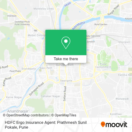 HDFC Ergo Insurance Agent: Prathmesh Sunil Pokale map