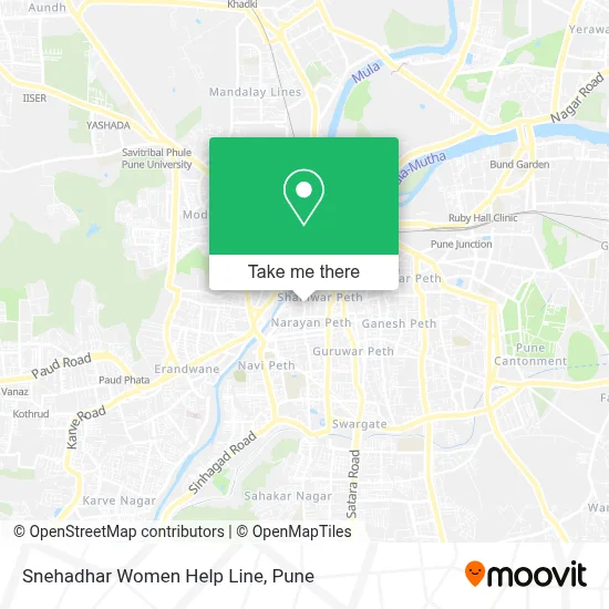 Snehadhar Women Help Line map