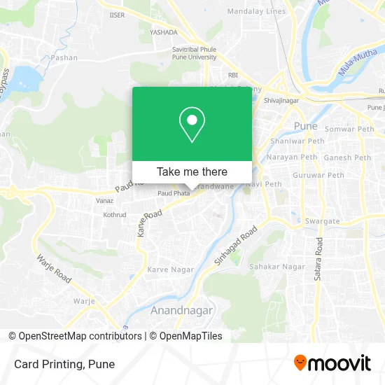 Card Printing map