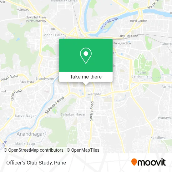 Officer's Club Study map