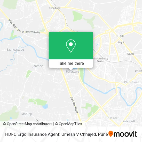 HDFC Ergo Insurance Agent: Umesh V Chhajed map
