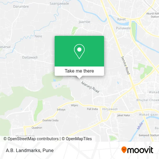 A.B. Landmarks map