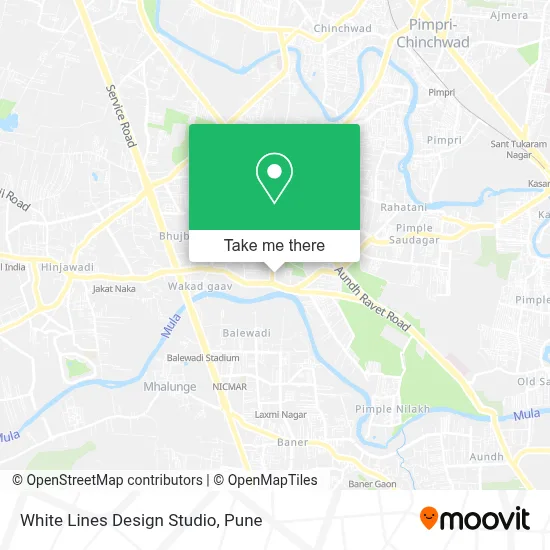 White Lines Design Studio map