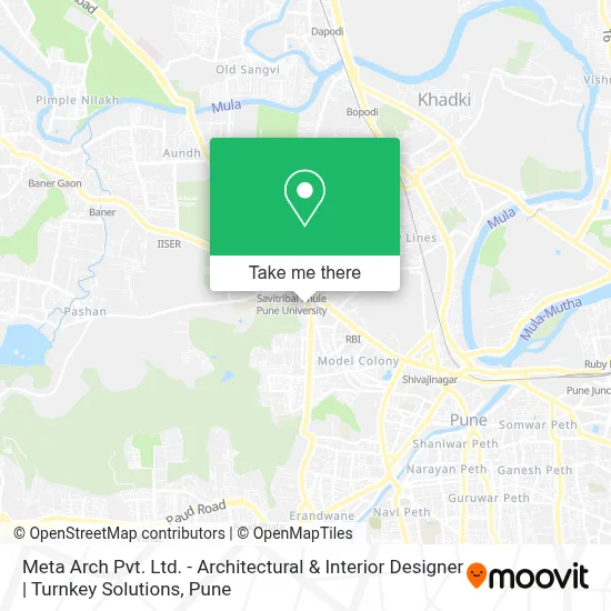 Meta Arch Pvt. Ltd. - Architectural & Interior Designer | Turnkey Solutions map