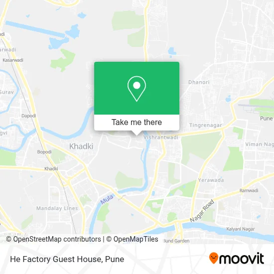 He Factory Guest House map