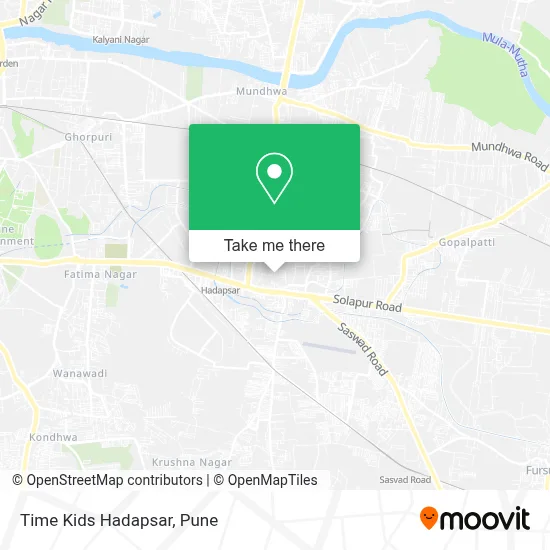 Time Kids Hadapsar map