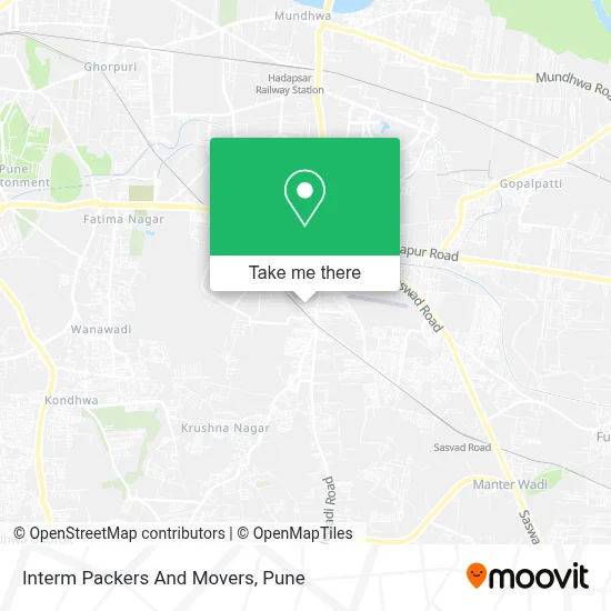 Interm Packers And Movers map