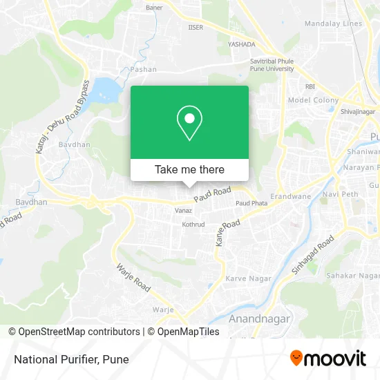 National Purifier map