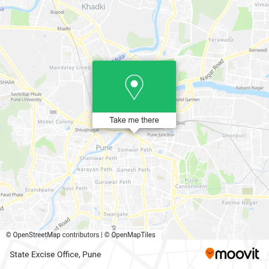 State Excise Office map