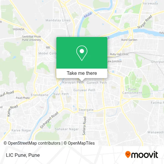 LIC Pune map