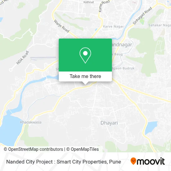 Nanded City Project : Smart City Properties map