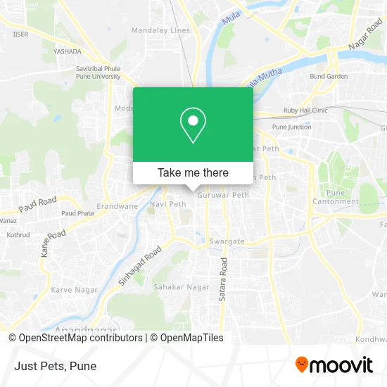 Just Pets map