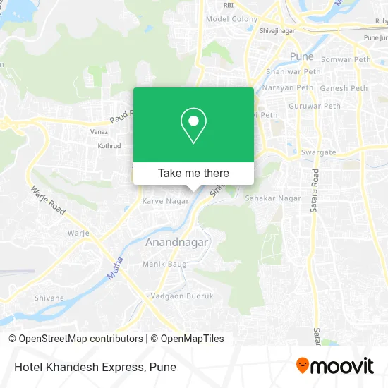 Hotel Khandesh Express map