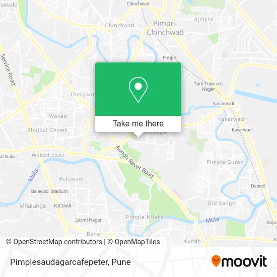 Pimplesaudagarcafepeter map