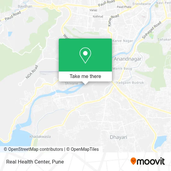 Real Health Center map