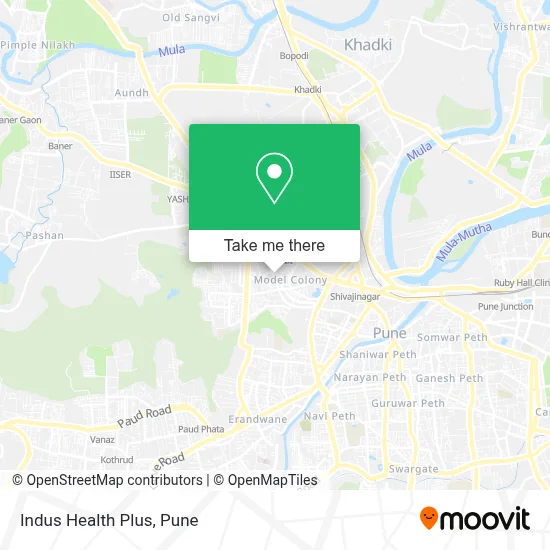 Indus Health Plus map