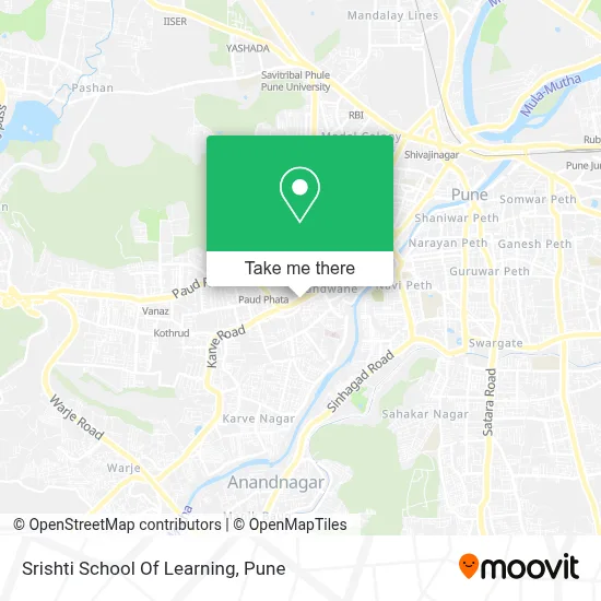 Srishti School Of Learning map