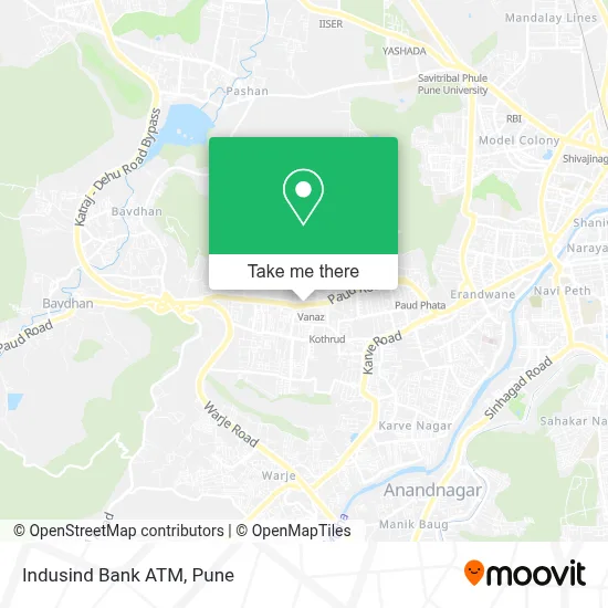 Indusind Bank Atm map
