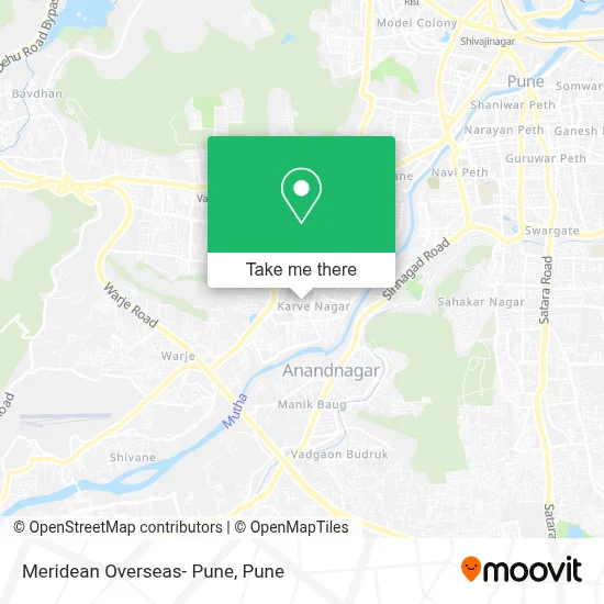 Meridean Overseas- Pune map