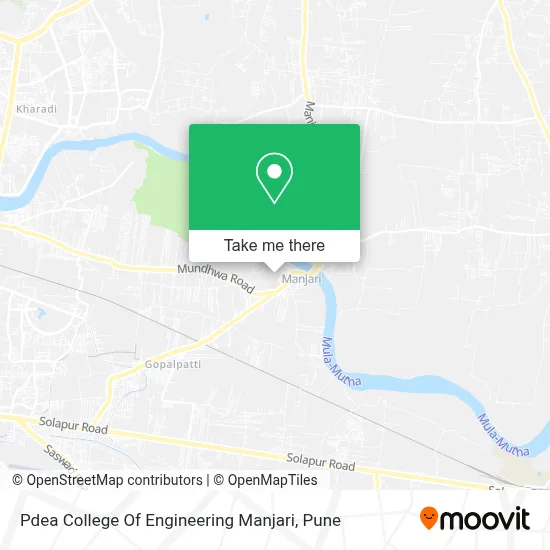 Pdea College Of Engineering Manjari map