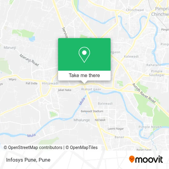 Infosys Pune map