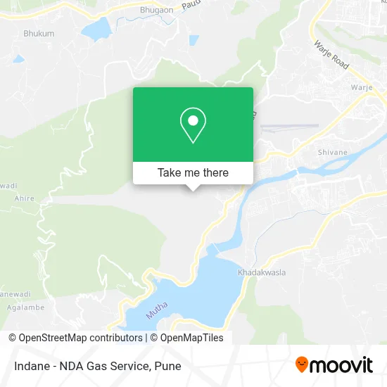 Indane - NDA Gas Service map