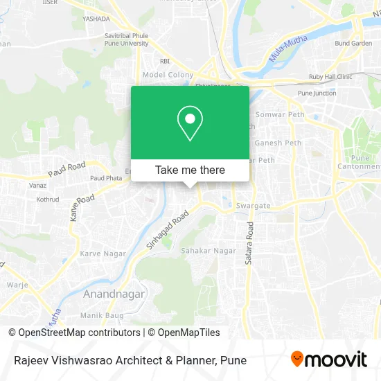 Rajeev Vishwasrao Architect & Planner map