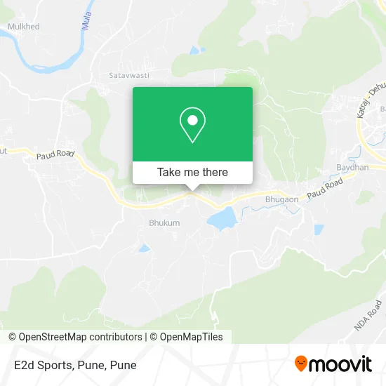 E2d Sports, Pune map