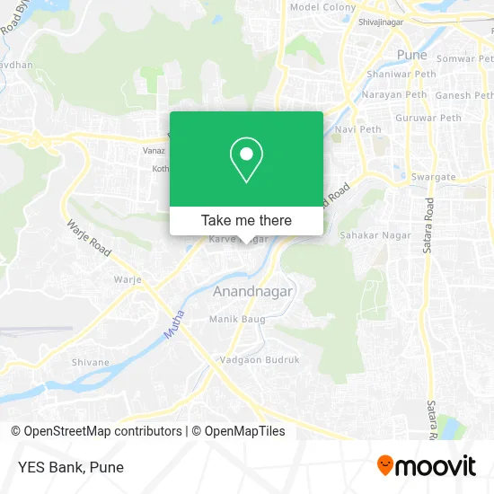 YES Bank map