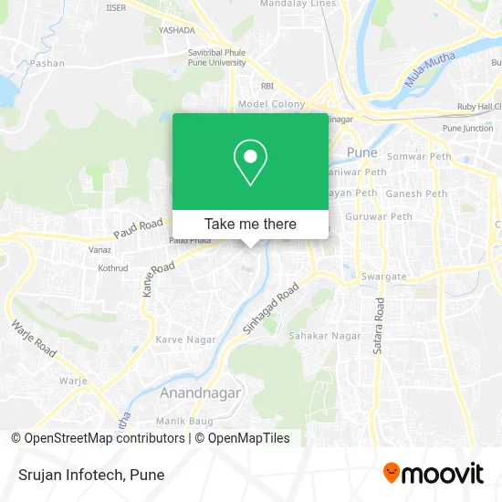 Srujan Infotech map