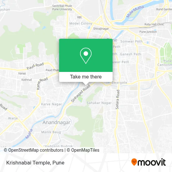 Krishnabai Temple map