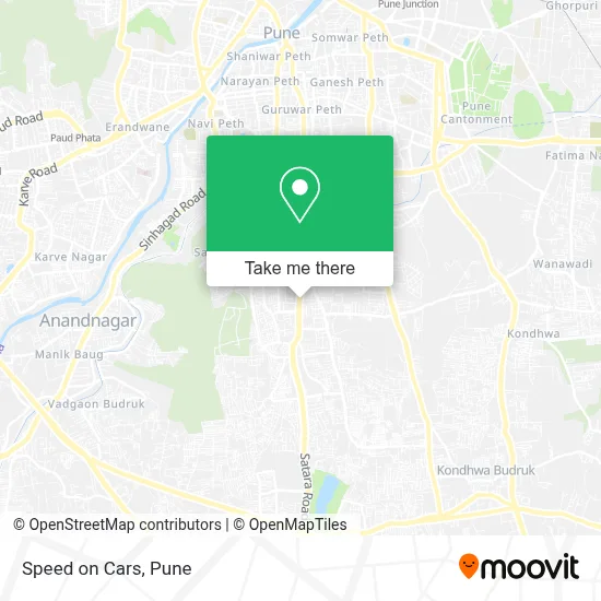 Speed on Cars map