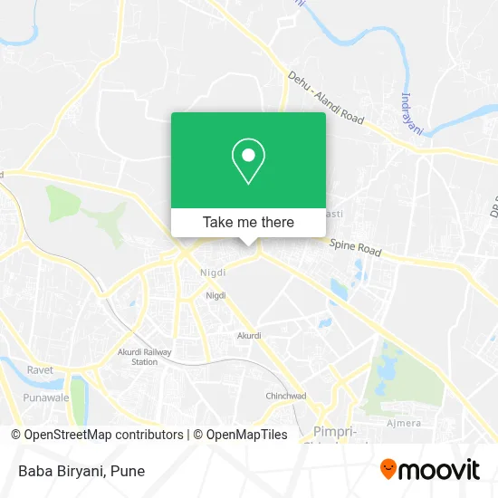Baba Biryani map