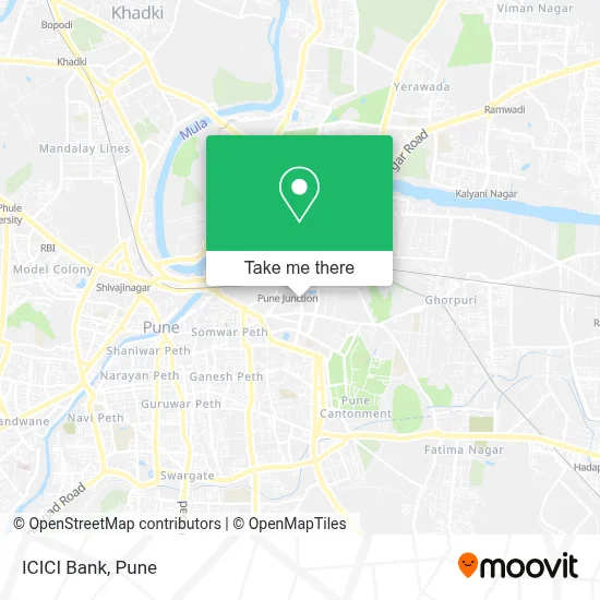 ICICI Bank map
