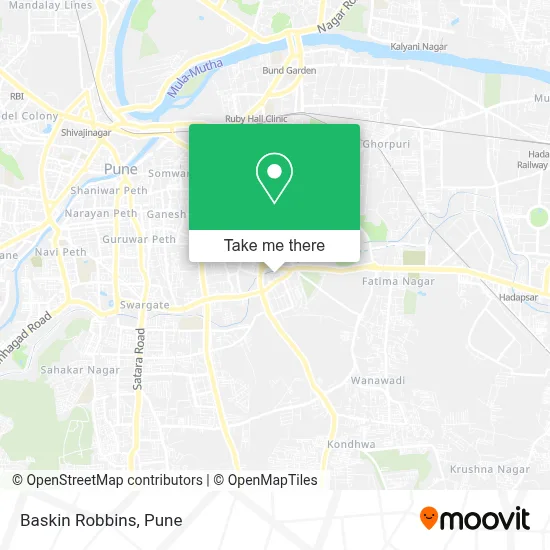 Baskin Robbins map