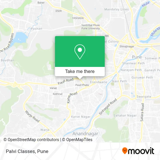 Palvi Classes map