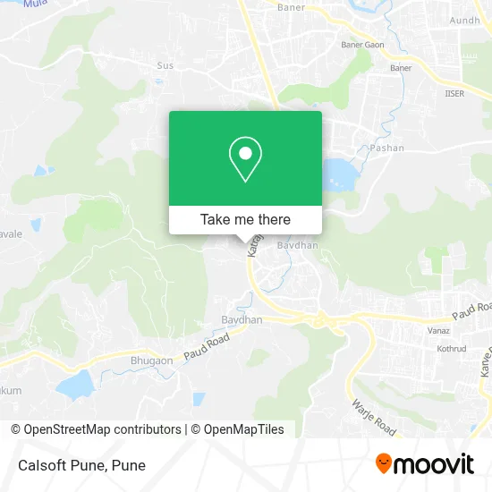 Calsoft Pune map