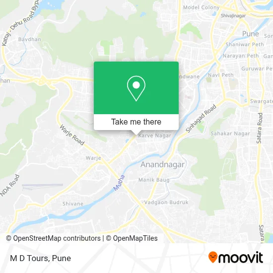 M D Tours map