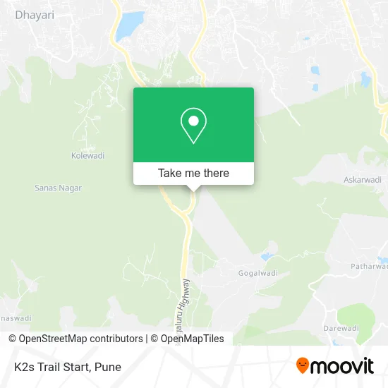 K2s Trail Start map
