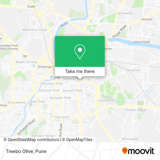 Treebo Olive map
