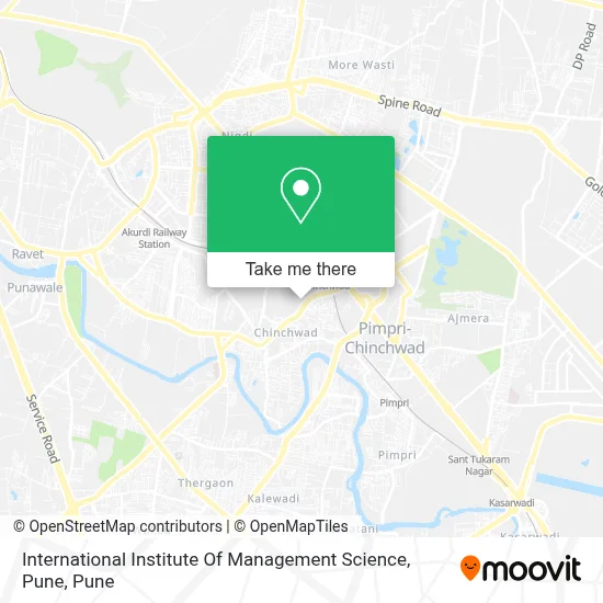 International Institute Of Management Science, Pune map