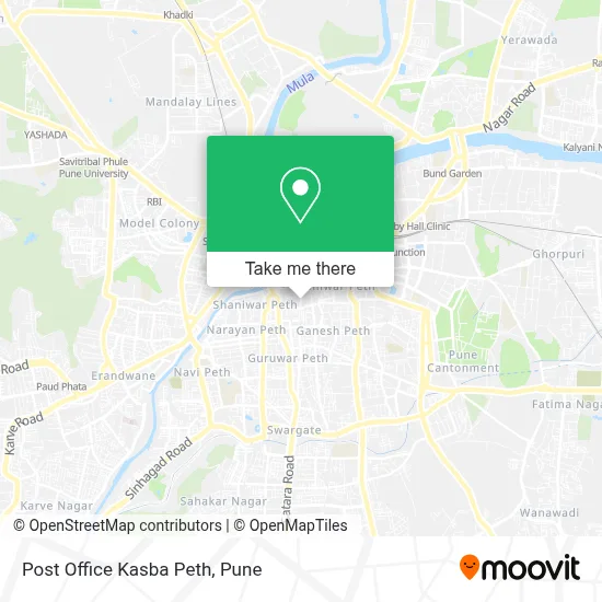 Post Office Kasba Peth map